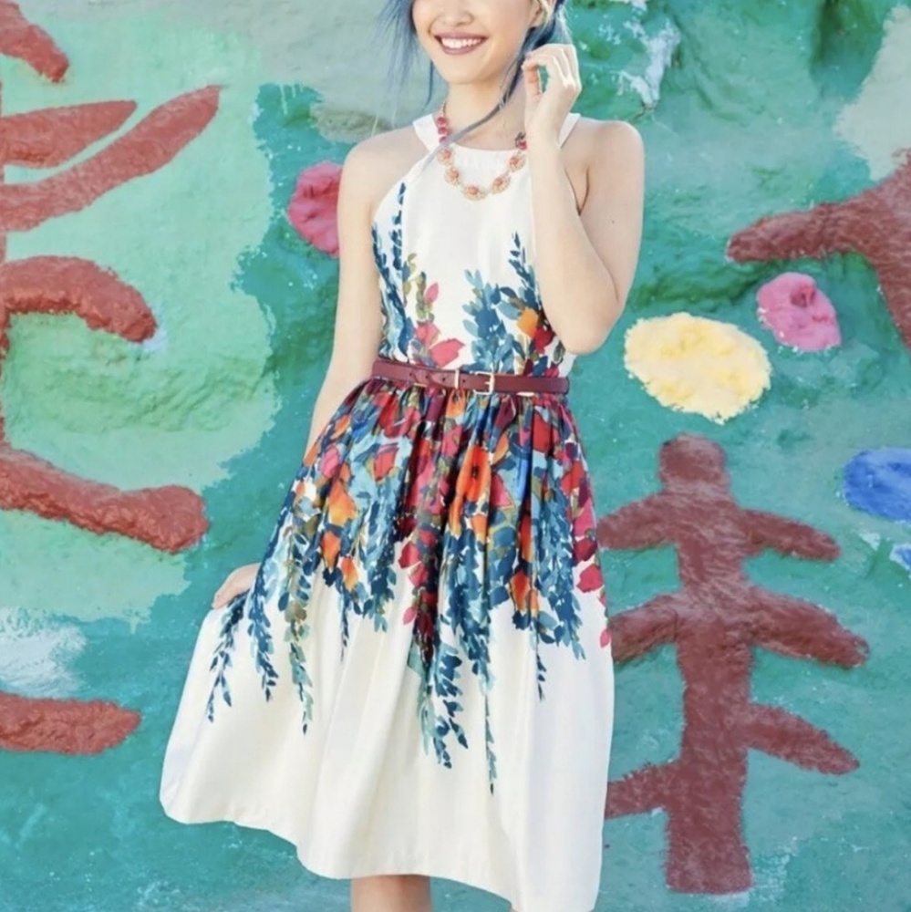 Beautiful floral print dress